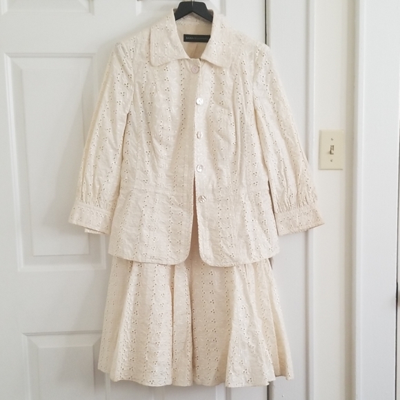 Dana Buchman Jackets & Blazers - Eyelet skirt suit